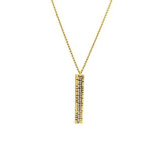 Rook + Crow by Patricia Locke Gold-Tone Pendant Necklace With Clear Stones On Ch